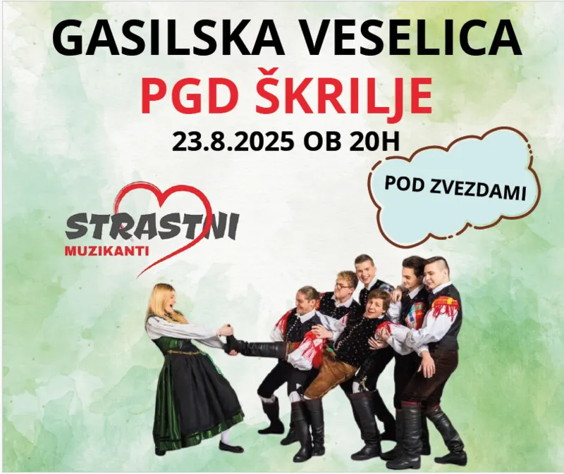 GASILSKA VESELICA V ŠKRILJAH BO 23. AVGUSTA 2025